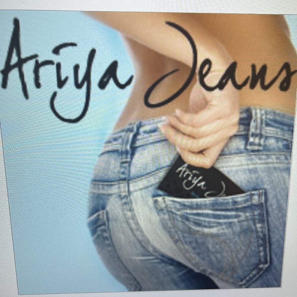 ARIYA Denim  Fashion Jeans with Embroidery & Rhinestones!